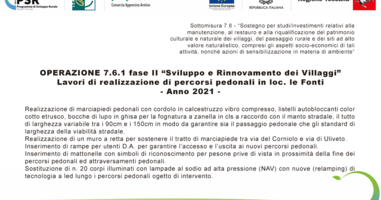 Sottomisura 7.6.1 - PSR - GAL - Comune di Monte San Savino